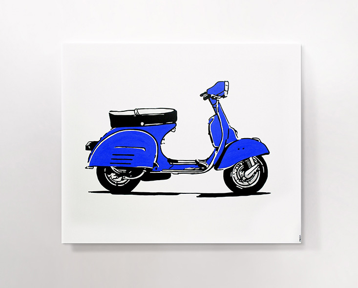 vespa azul