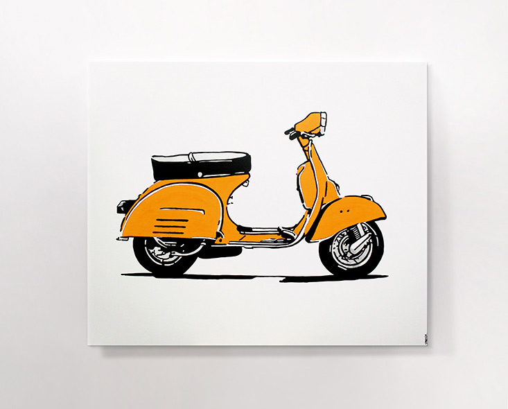 vespa laranja